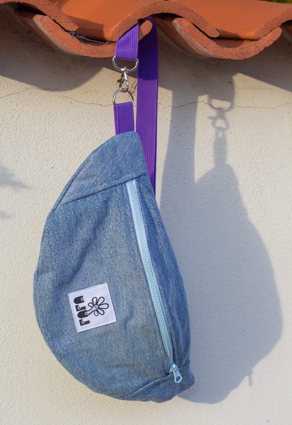 Sac banane basique jean