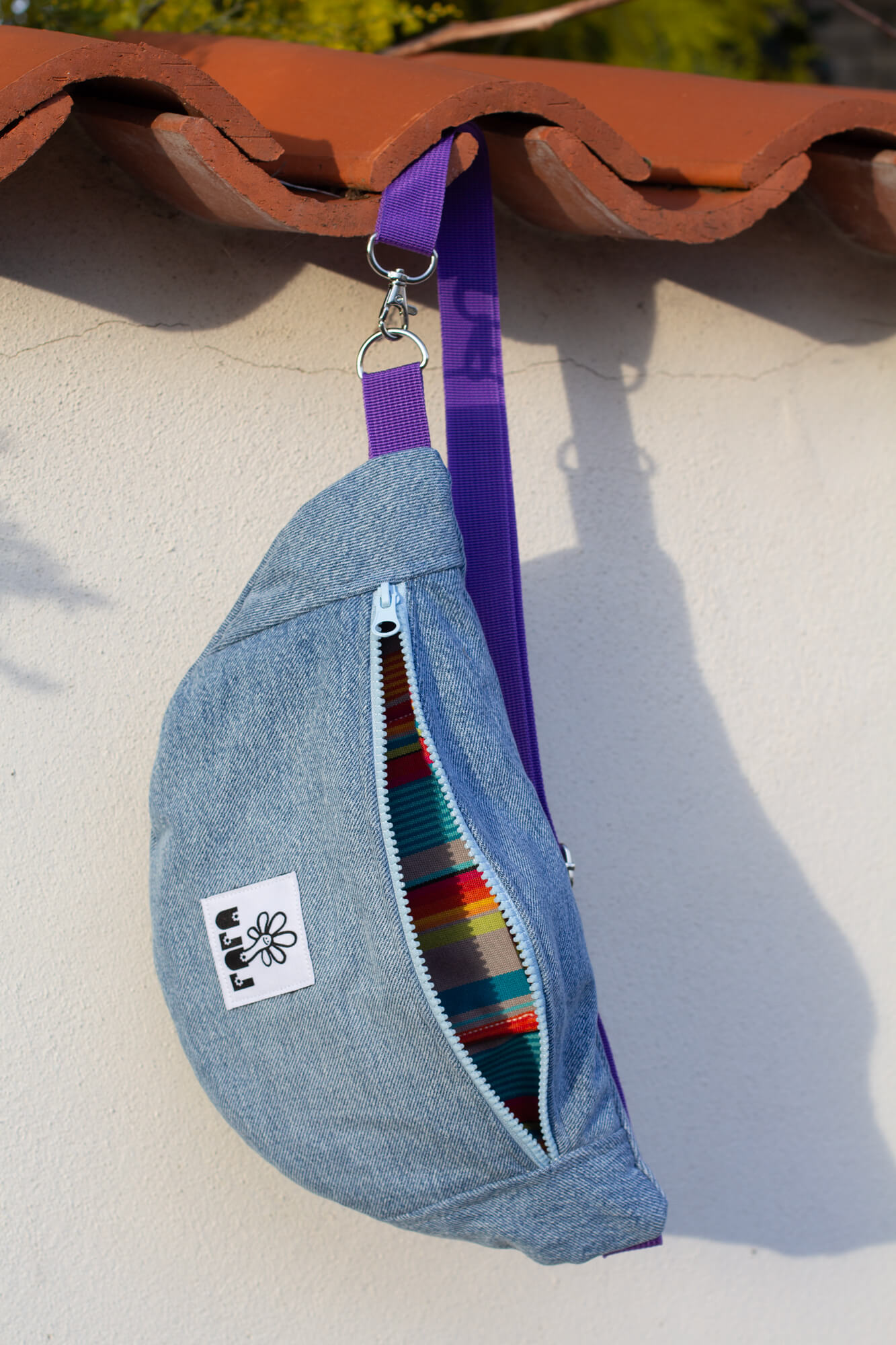 Sac banane basique jean
