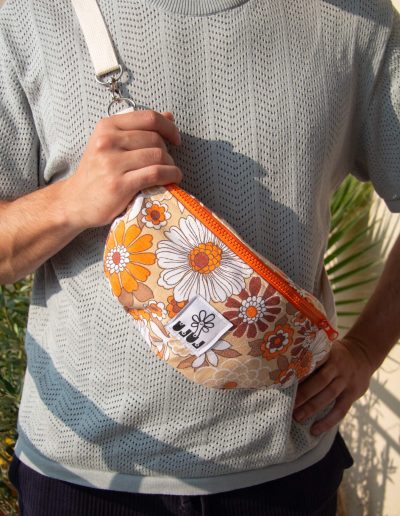 Sac banane basique flower power