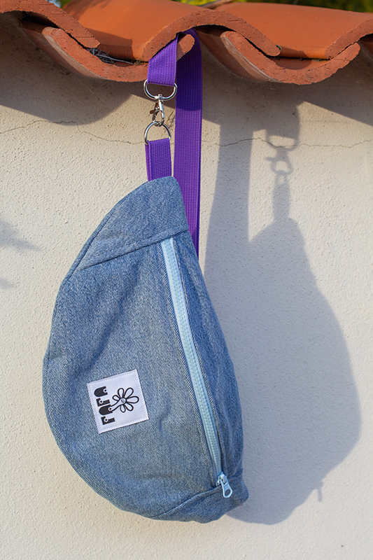 Sac banane basique jean