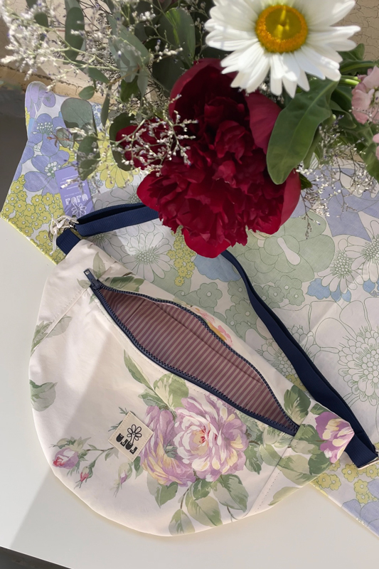 Grand sac banane floral