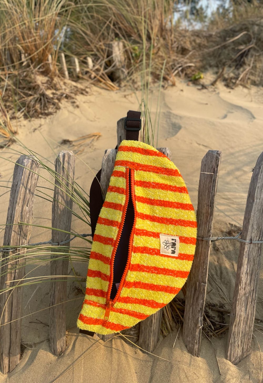 La banane retour de plage rayée
