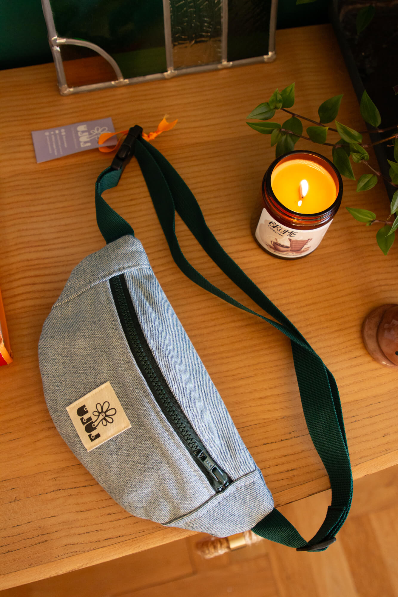 Sac banane basique jean