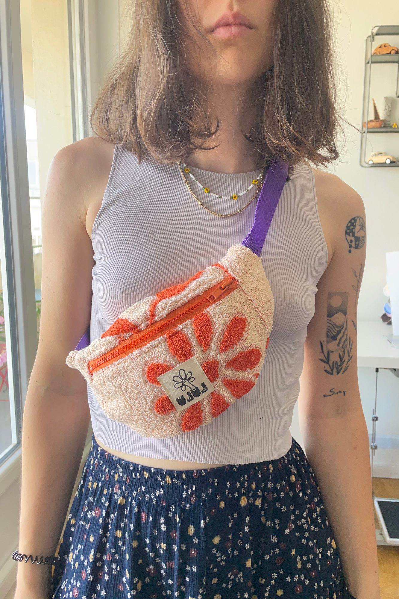 La baby banane retour de plage orange